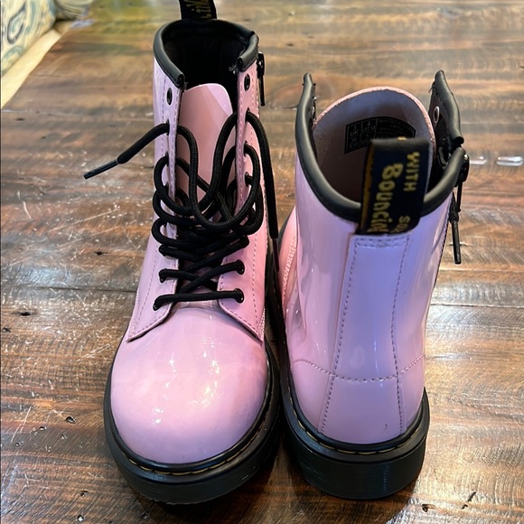 Dr. Martens Other - Dr. Martens Air Wair Kids Pink Combat Boots with Glossy Finish